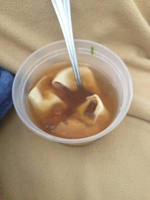 Yummy wonton soup!