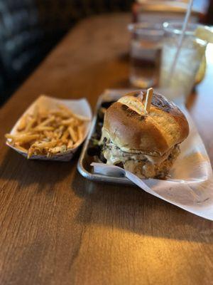 Portobello mushroom burger