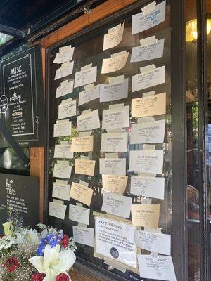 Pay it Forward coupon wall