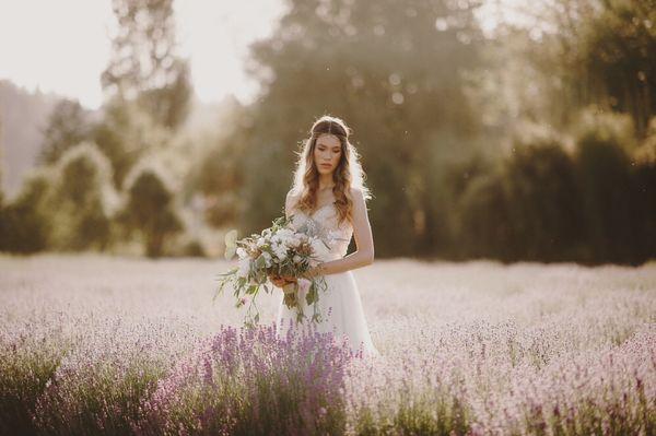 Bride in Lavender