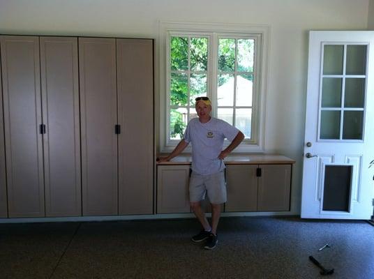 Powder Coated Garage Cabinets