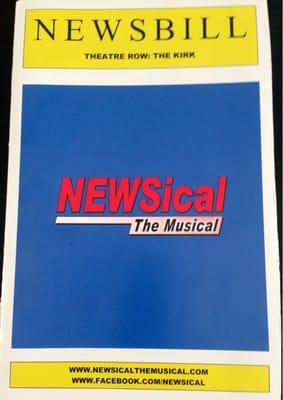 Newsical the Musical playbill