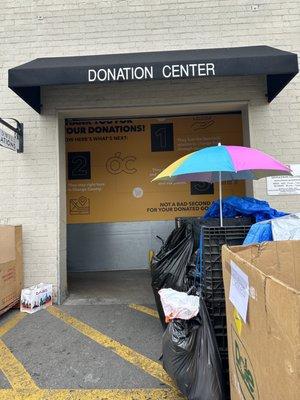 Donation Center entrance