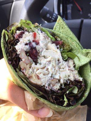 Chicken salad wrap