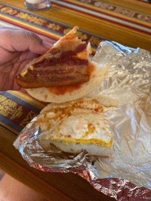 Bacon egg and cheese sandwich