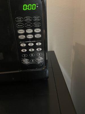 Hotel room microwave