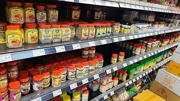 A lot of unique spices you won't find in a typical American grocery store