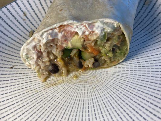 Roasted Vegetable Burrito