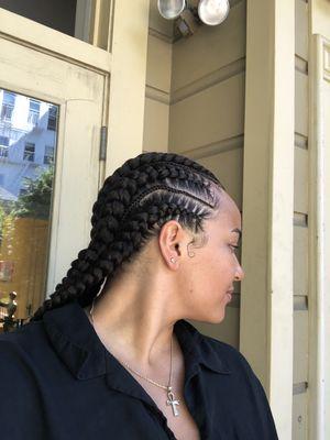 Stitch cornrows