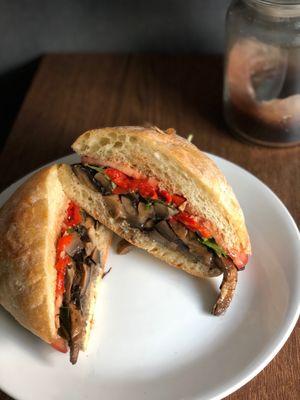 Grilled Portobello Sandwich - vegan