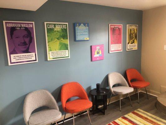 Waiting area at Thriveworks Alexandria