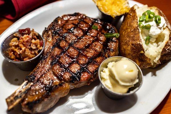 Cowboy Ribeye Steak ($35)