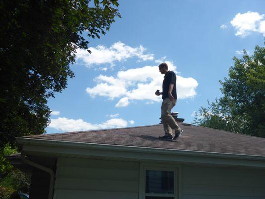 Roof Inspection during a Home Inspection in Wheaton, IL