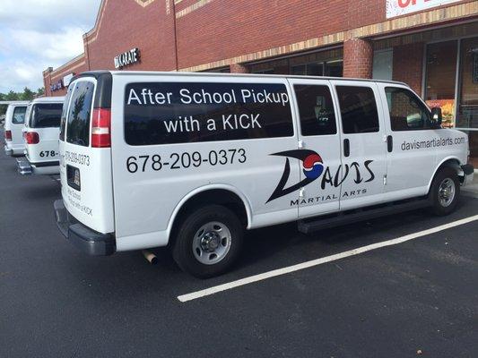 Van for our "After School Pickup with a KICK" program