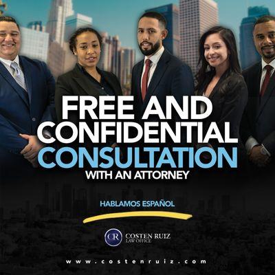 FREE and Confidential Consultation with an attorney