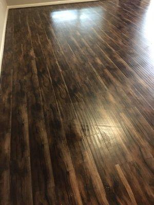 Wood floor cleaning