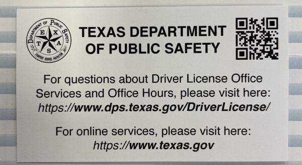 Website to get information about DLs. If you need to go into the office, expect a 4-6 month wait for appt.