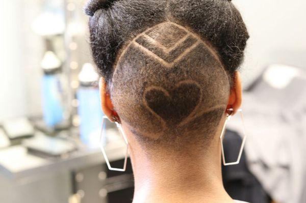 Female natural haircuts with design by Karim Bevans