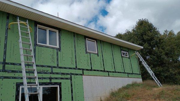 Manchester new construction fascia and soffit trim