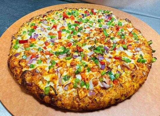 Paneer Curry Pizza