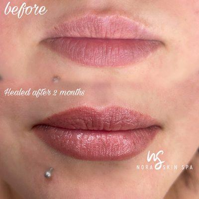 Lip blush and contour correction