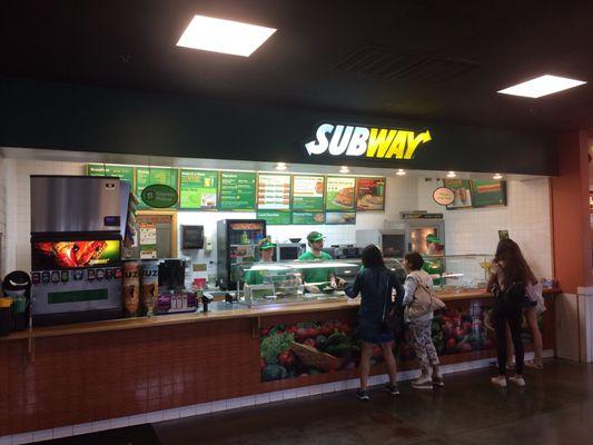 Subway inside the food court at the Gettysburg Outlets.