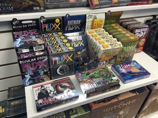 Fluxx, Gloom, Sushi go!