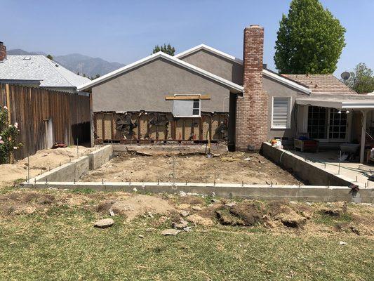 Foundation for new addtition.
 #addition, #foundation,#newbuild, #Glendale, #La Canada