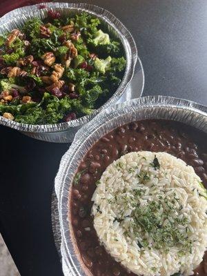 Large Red Beans and Rice; Large Superfood Salad