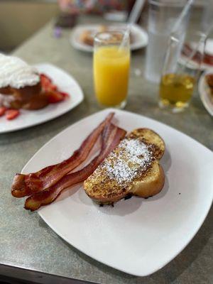 French toast and bacon