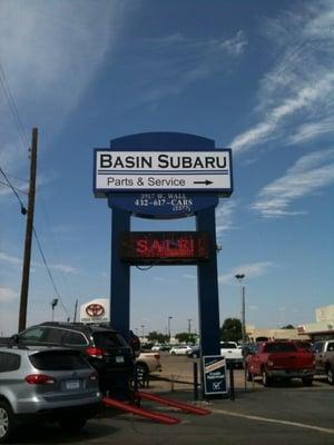 Basin Subaru has a full-service and parts center.