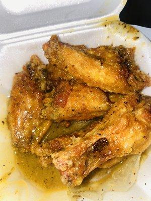 Lemon pepper wings - wet