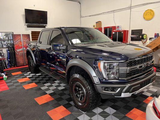 2022 Antimatter Blue Ford Raptor