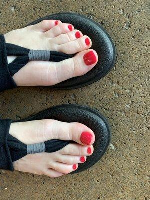 Post pedicure