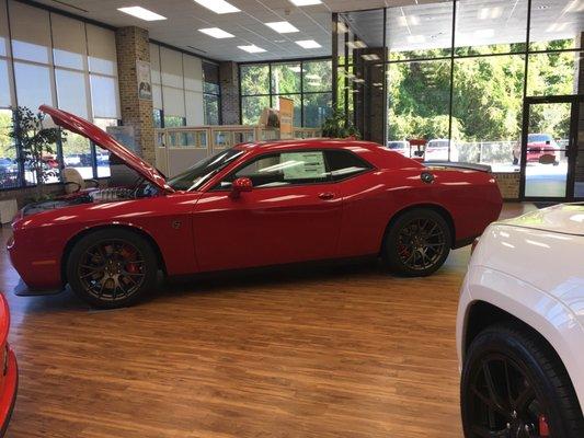 Hellcat at Hayes chrysler in Gainesville. Come see me