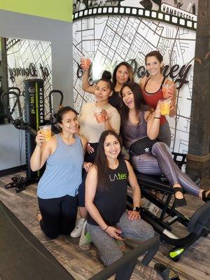 Did you know you can have a private workout party!!! We will even serve you mimosas and bellinis afterwards! Happy Birthday Krystal!!!