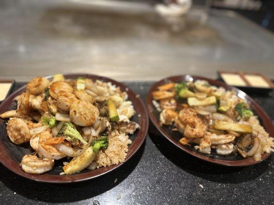 Seafood Combo (Left) and Shrimp & Lobster (Right)