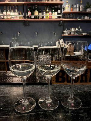 White wine flight