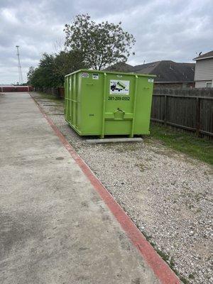 20 yard bin