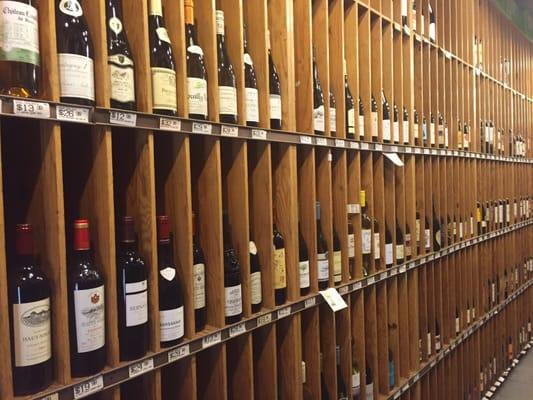 Gigantic selection of wines!!