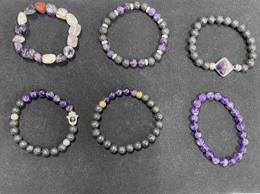 Amethyst bracelets are great to protect you while relieving your stress