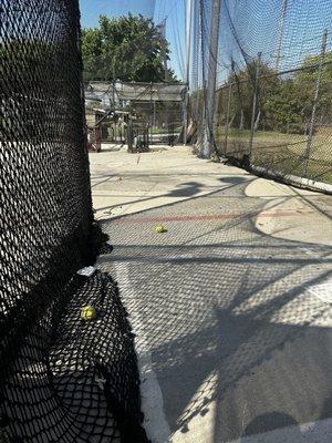 Batting cage, $5 for 3 min and approximately 24 pitches. It was enough to relieve stress.