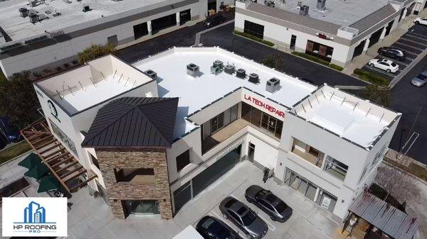 Commercial Retail roof in Walnut, California.