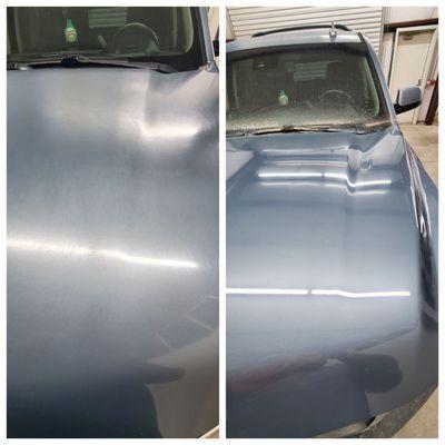 Heavy oxidation removal sealed in with a ceramic sealant