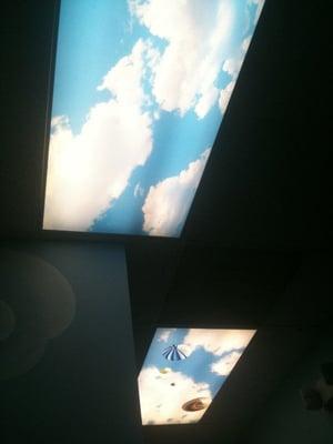 Sky lights.