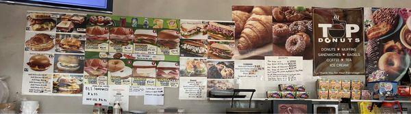 Sandwich menu