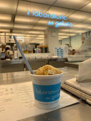 Affogato over a scoop of sesame