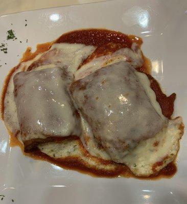 Eggplant Rollatini appetizer! Very good!