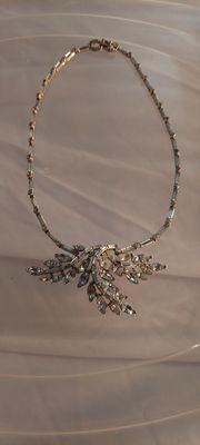 1960 crystal necklace one of a kind!