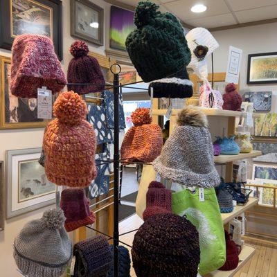 Hand crocheted hats